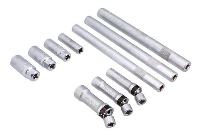 Laser Tools 7605 Spark Plug Socket Set 3/8"D 10pc Laser Tools