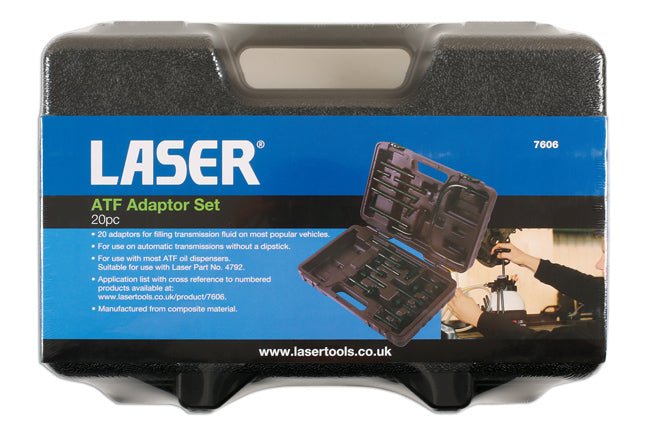 Laser Tools 7606 ATF Adaptor Set 20pc Laser Tools