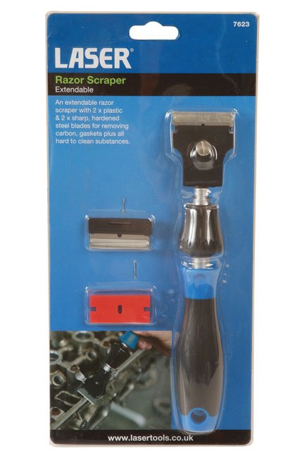 Laser Tools 7623 Extendable Razor Scraper Laser Tools