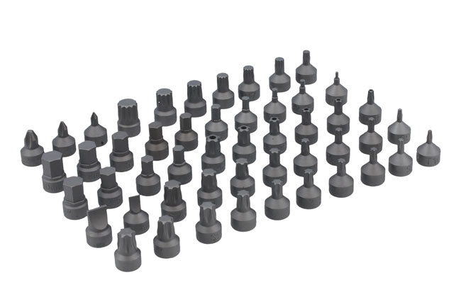 Laser Tools 7653 Stubby Bit Set 1/4"D 50pc Laser Tools
