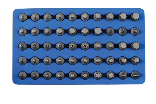 Laser Tools 7653 Stubby Bit Set 1/4"D 50pc Laser Tools