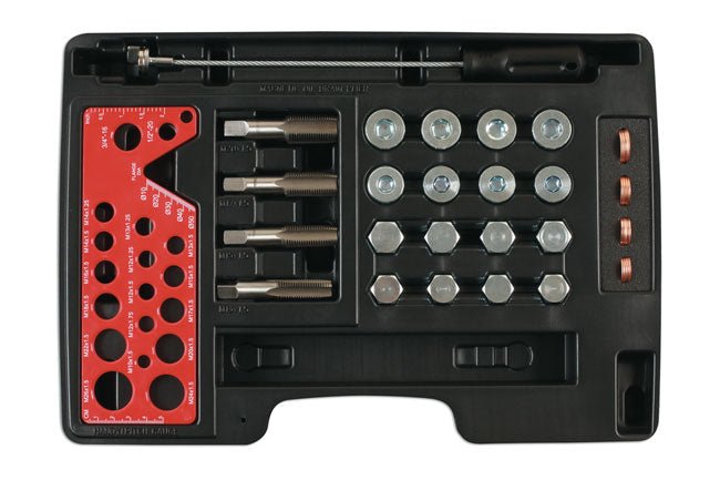 Laser Tools 7663 Oil Drain Repair Kit 38pc Laser Tools