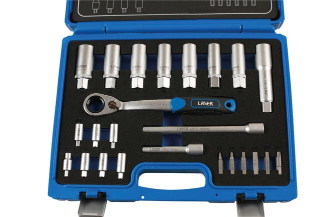 Laser Tools 7673 Shock Absorber & MacPherson Strut Tool Kit 24pc Laser Tools