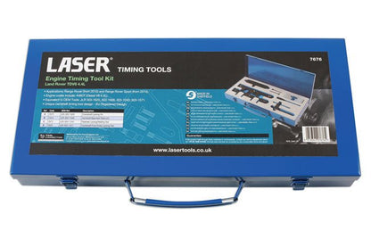 Laser Tools 7676 Timing Tool Kit - for Land Rover TDV8 4.4L Laser Tools