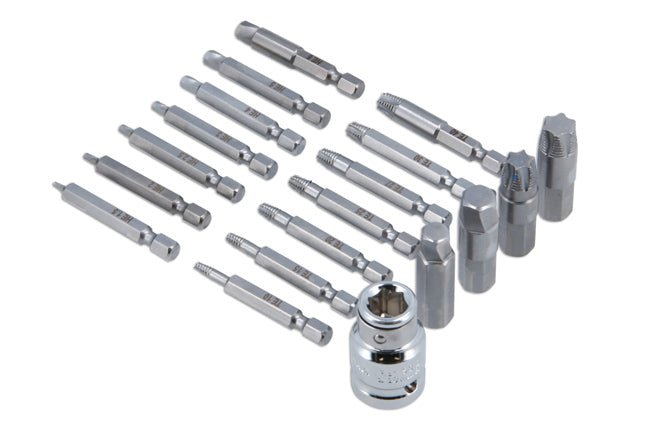 Laser Tools 7678 Extractor Set for TorxÂ® Hex Fittings 19pc Laser Tools