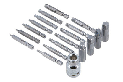 Laser Tools 7678 Extractor Set for TorxÂ® Hex Fittings 19pc Laser Tools