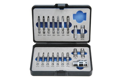 Laser Tools 7678 Extractor Set for TorxÂ® Hex Fittings 19pc Laser Tools