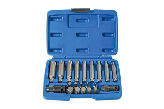 Laser Tools 7684 Spline Impact Bit Set 21pc Laser Tools