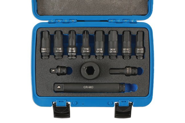 Laser Tools 7690 Heavy Duty Impact Socket Bit Set 3/4"D 12pc Laser Tools