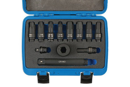 Laser Tools 7690 Heavy Duty Impact Socket Bit Set 3/4"D 12pc Laser Tools