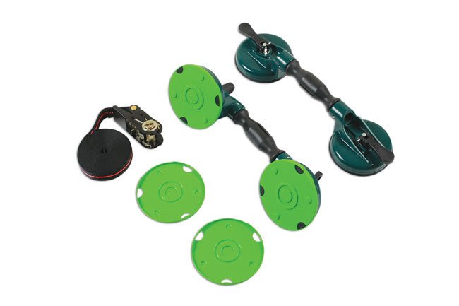 Laser Tools 7696 Windscreen Twin Suction Cup Handle Set Laser Tools