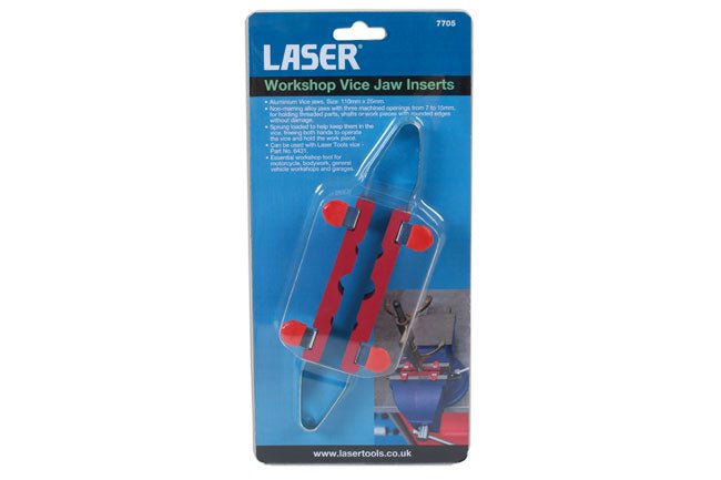 Laser Tools 7705 Workshop Vice Jaw Inserts Laser Tools