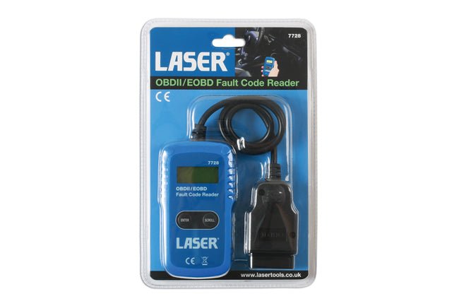 Laser Tools 7728 OBDII/EOBD Fault Code Reader Laser Tools