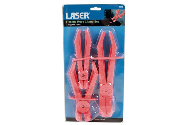Laser Tools 7740 Flexible Hose Clamp Set Angled Jaws Laser Tools