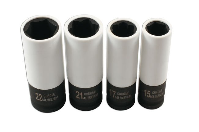 Laser Tools 7752 Special Size Wheel Nut Socket Set 1/2"D Laser Tools