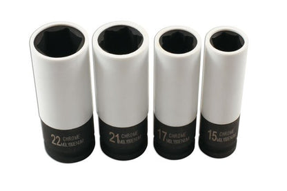 Laser Tools 7752 Special Size Wheel Nut Socket Set 1/2"D Laser Tools