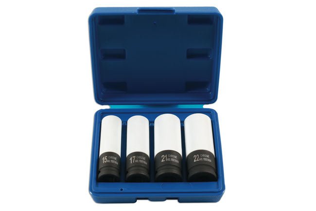 Laser Tools 7752 Special Size Wheel Nut Socket Set 1/2"D Laser Tools