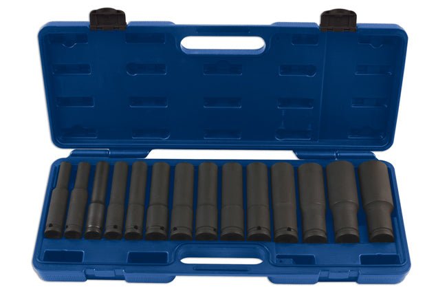 Laser Tools 7759 Extra Deep Impact Socket Set 1/2"D 14pc Laser Tools