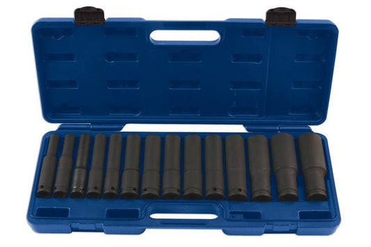 Laser Tools 7759 Extra Deep Impact Socket Set 1/2"D 14pc Laser Tools
