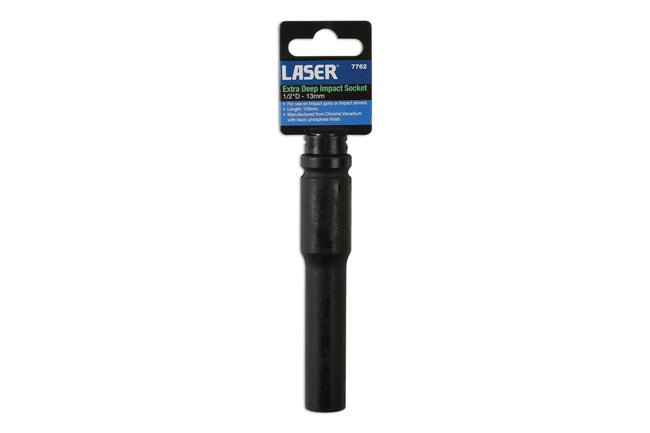 Laser Tools 7762 Extra Deep Impact Socket 1/2"D 13mm Laser Tools