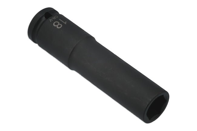 Laser Tools 7766 Extra Deep Impact Socket 1/2"D 18mm Laser Tools