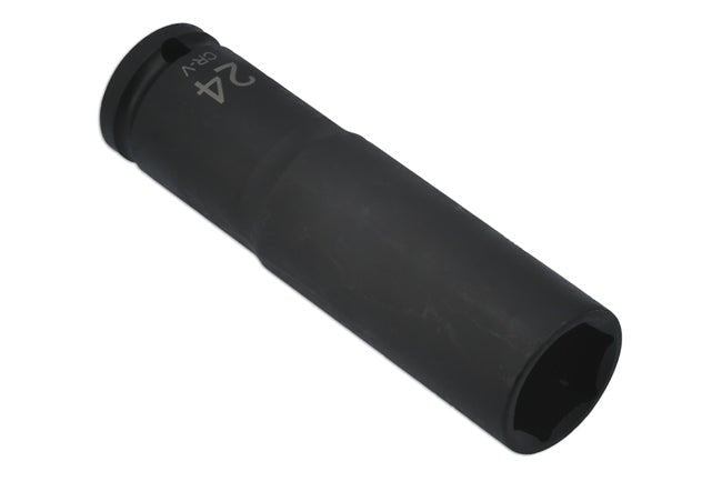 Laser Tools 7770 Extra Deep Impact Socket 1/2"D 24mm Laser Tools