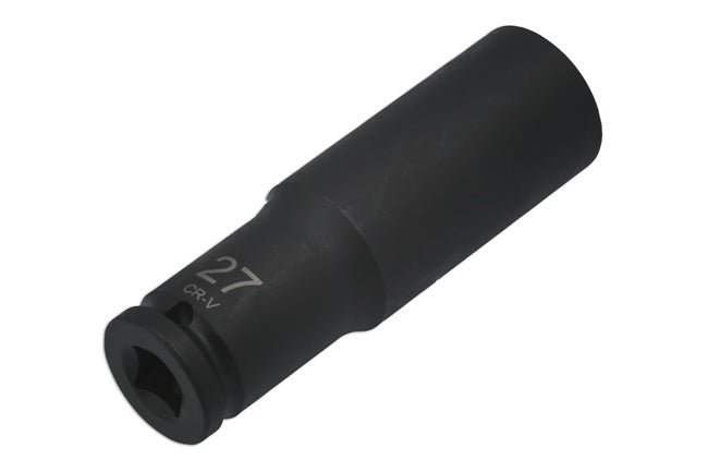 Laser Tools 7771 Extra Deep Impact Socket 1/2"D 27mm Laser Tools
