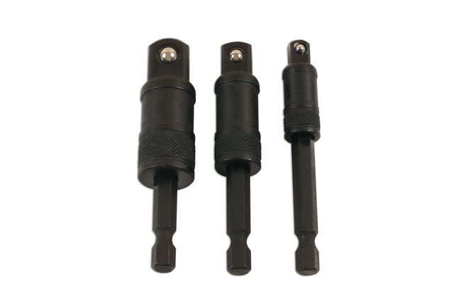 Laser Tools 7778 Impact Quick Locking Socket Adaptor Set 75mm 3pc Laser Tools