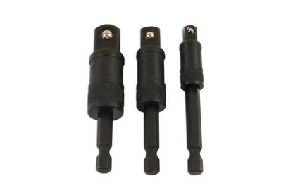 Laser Tools 7778 Impact Quick Locking Socket Adaptor Set 75mm 3pc Laser Tools