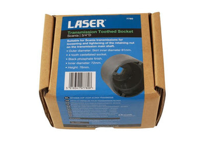 Laser Tools 7780 Transmission Toothed Socket - for Scania Laser Tools