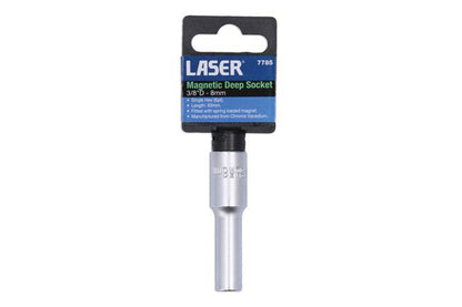 Laser Tools 7785 Magnetic Deep Socket 3/8"D 8mm Laser Tools