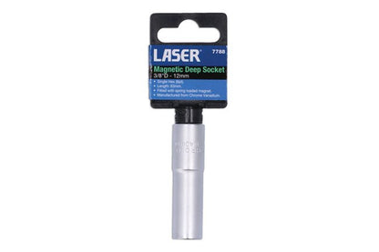 Laser Tools 7788 Magnetic Deep Socket 3/8"D 12mm Laser Tools