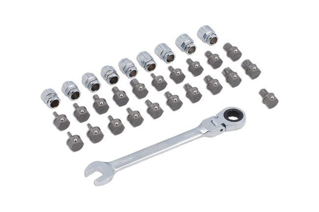 Laser Tools 7799 Low Profile Bit & Alldrive Go Thru Socket Set 31pc Laser Tools