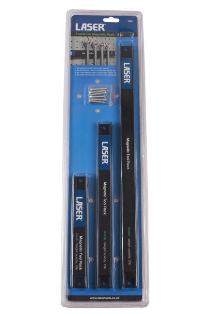 Laser Tools 7805 Tool/Knife Magnetic Rack 3pc Laser Tools