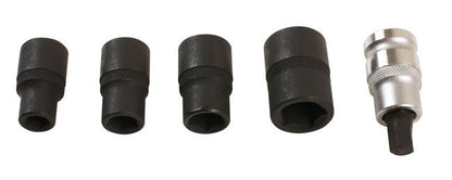 Laser Tools 7811 Pentagon Socket & Bit Set 1/2"D 5pc Laser Tools