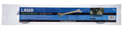 Laser Tools 7841 Ultra Thin Open Ended Spanner 24 x 27mm Laser Tools