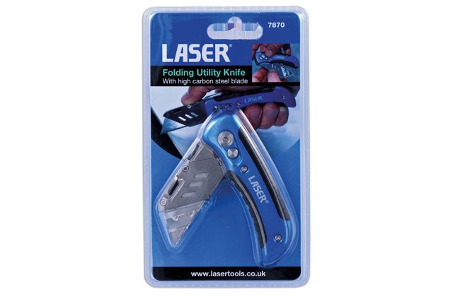Laser Tools 7870 Folding Utility Knife Laser Tools