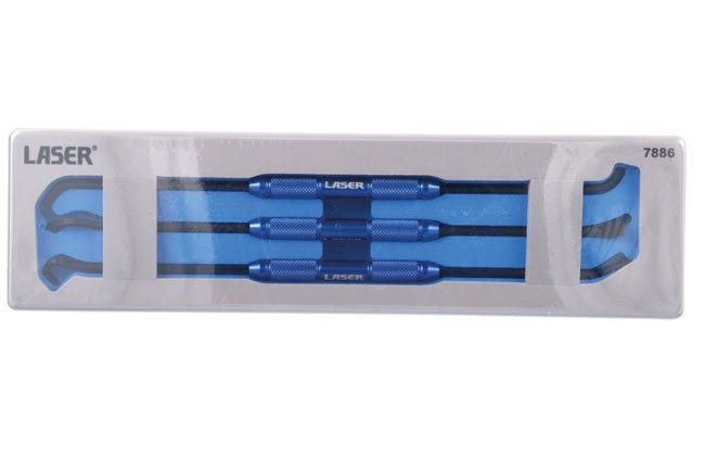 Laser Tools 7886 Mini Pry Bar Set 3pc Laser Tools