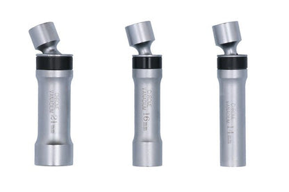 Laser Tools 7891 Universal Joint Spark Plug Socket Set 3/8"D 3pc Laser Tools