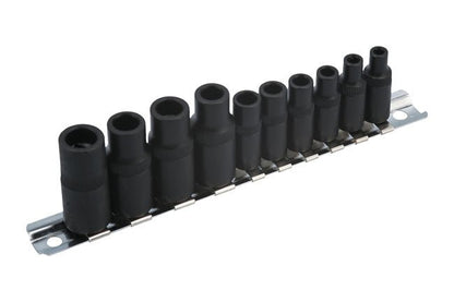 Laser Tools 7901 Tap Socket Set 3/8"D, 1/4"D 10pc Laser Tools