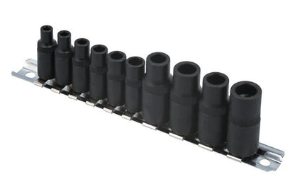 Laser Tools 7901 Tap Socket Set 3/8"D, 1/4"D 10pc Laser Tools
