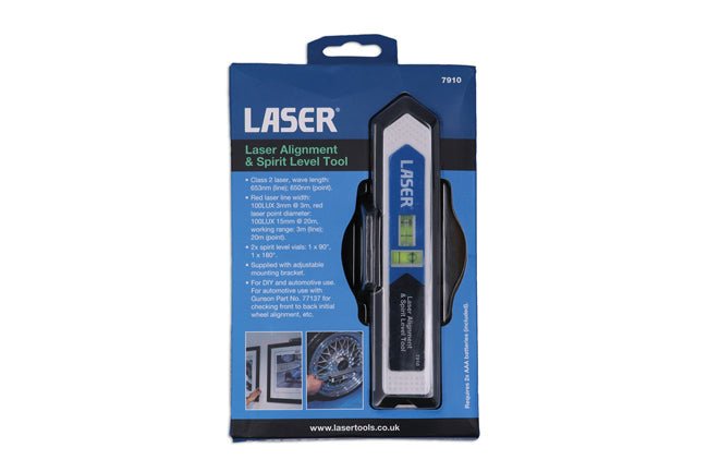 Laser Tools 7910 Laser Alignment & Spirit Level Tool Laser Tools