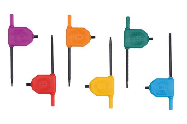 Laser Tools 7911 Tamperproof Star Key Set 6pc Laser Tools