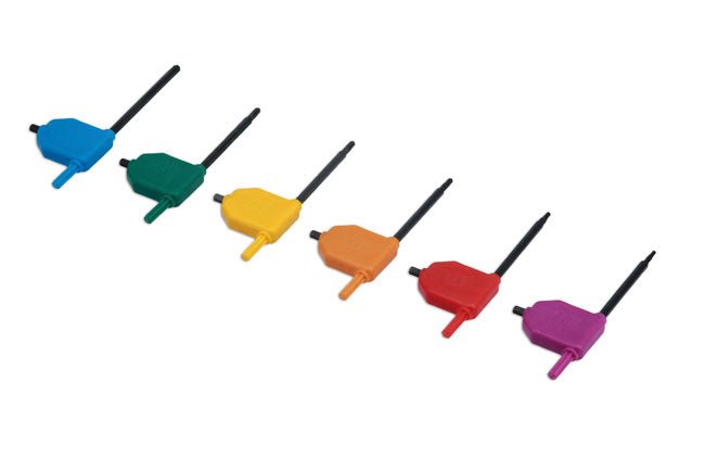 Laser Tools 7911 Tamperproof Star Key Set 6pc Laser Tools