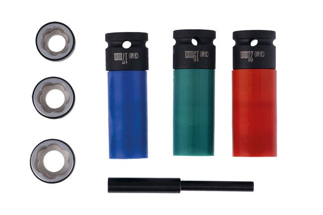 Laser Tools 7920 Wheel Nut & Bolt Extractor Socket Set 7pc Laser Tools