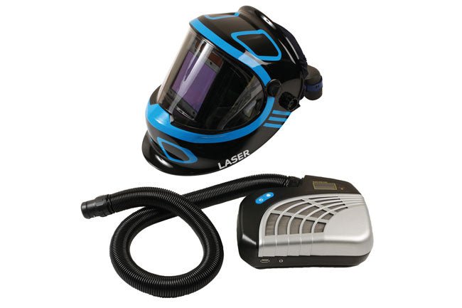 Laser Tools 7927 Auto Darkening Welding Helmet with Respirator Laser Tools