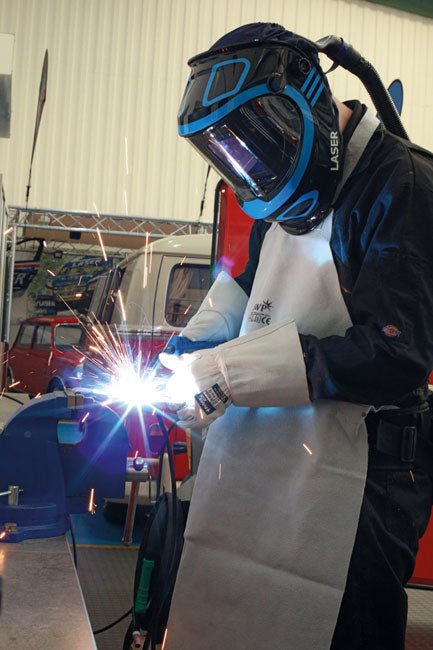 Laser Tools 7927 Auto Darkening Welding Helmet with Respirator Laser Tools