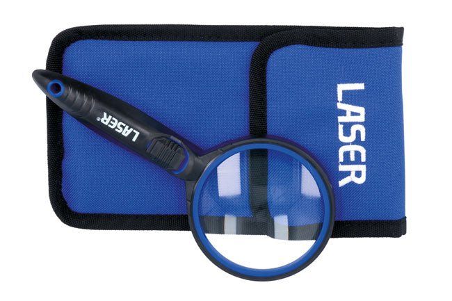 Laser Tools 7930 Magnifying Glass with LED Laser Tools