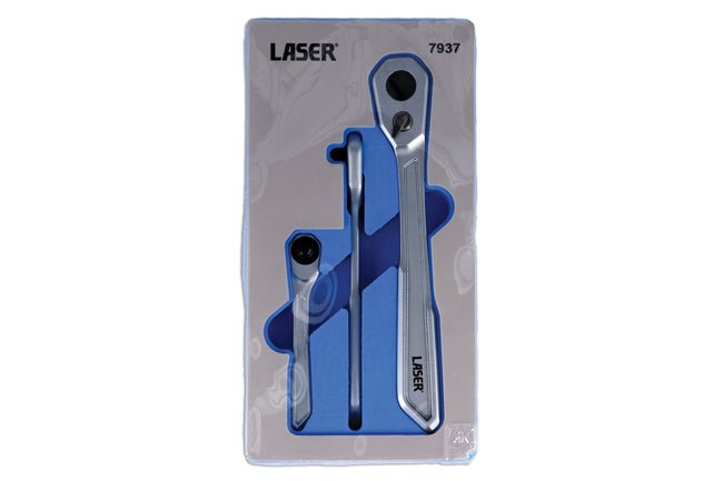 Laser Tools 7937 Slim Handle Ratchet Set 1/4"D, 3/8"D, 1/2"D 3pc Laser Tools