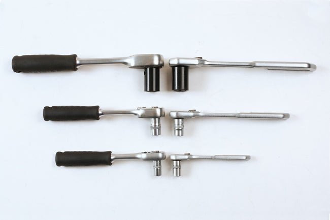 Laser Tools 7937 Slim Handle Ratchet Set 1/4"D, 3/8"D, 1/2"D 3pc Laser Tools